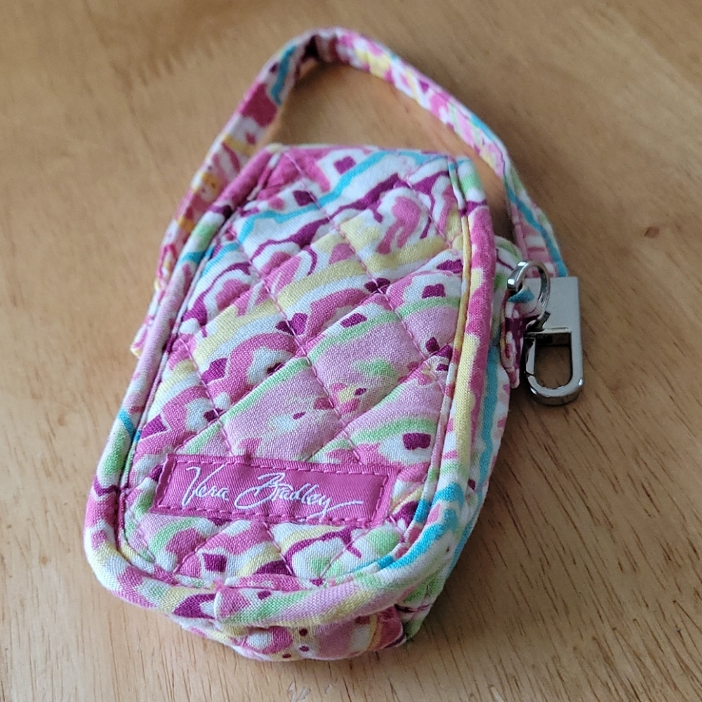 Vera Bradley Pink Floral Phone Wristlet - Picture 3 of 3